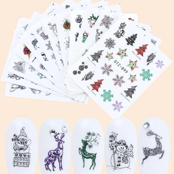 Nail Art Stickers Christmas & More - Picture 1 of 5